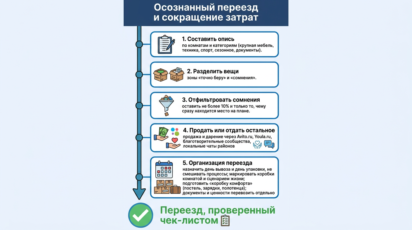 Осознанный переезд и сокращение затрат